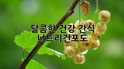 달콤한 건강 간식, 너트리건포도!