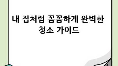 전북 고창군 이사 청소: 꼼꼼한 업체 선택 가이드